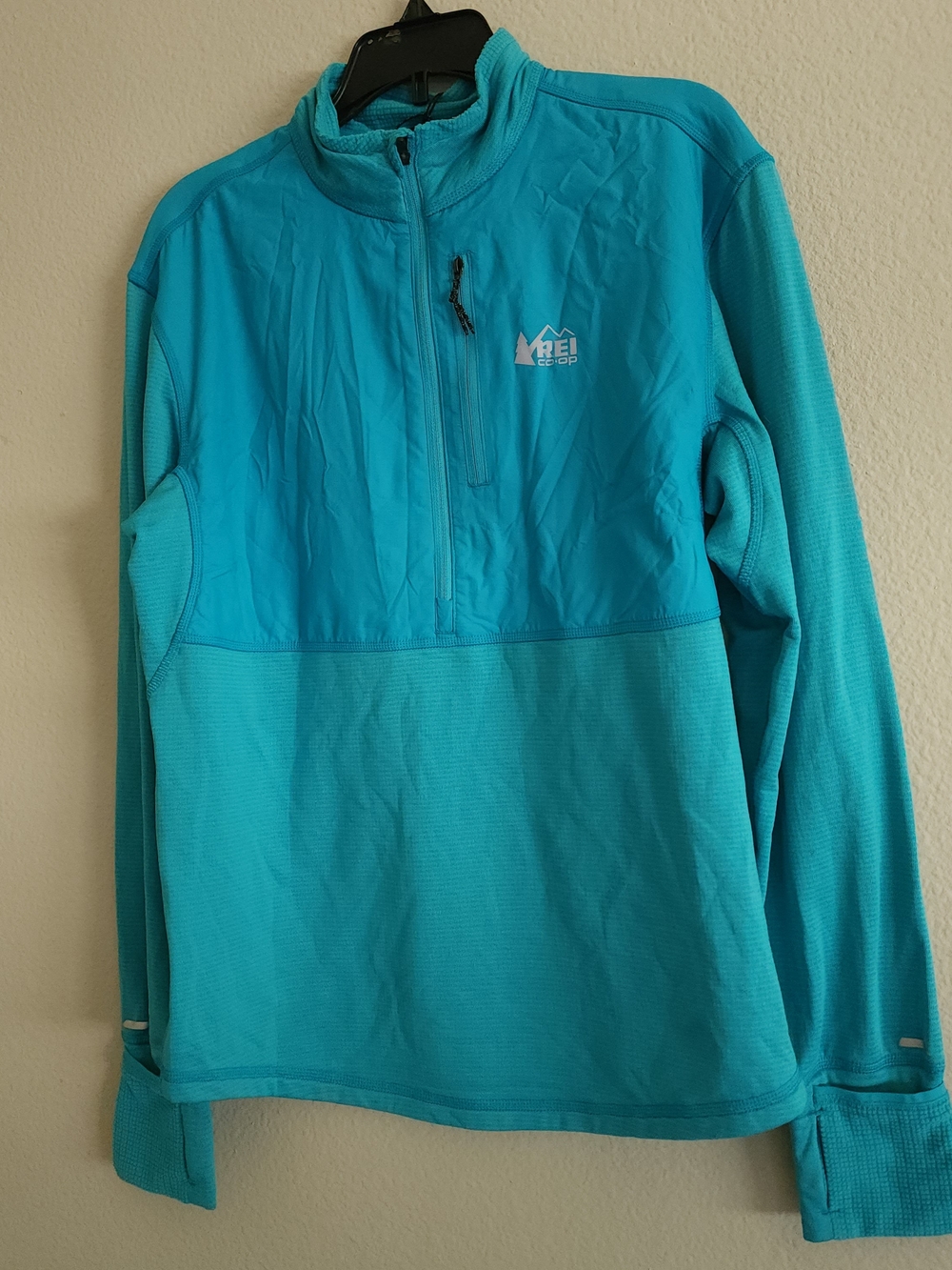 NWT REI Co-op Swiftland Thermal Running Half Zip Aero Blue Medium - Picture 4 of 10